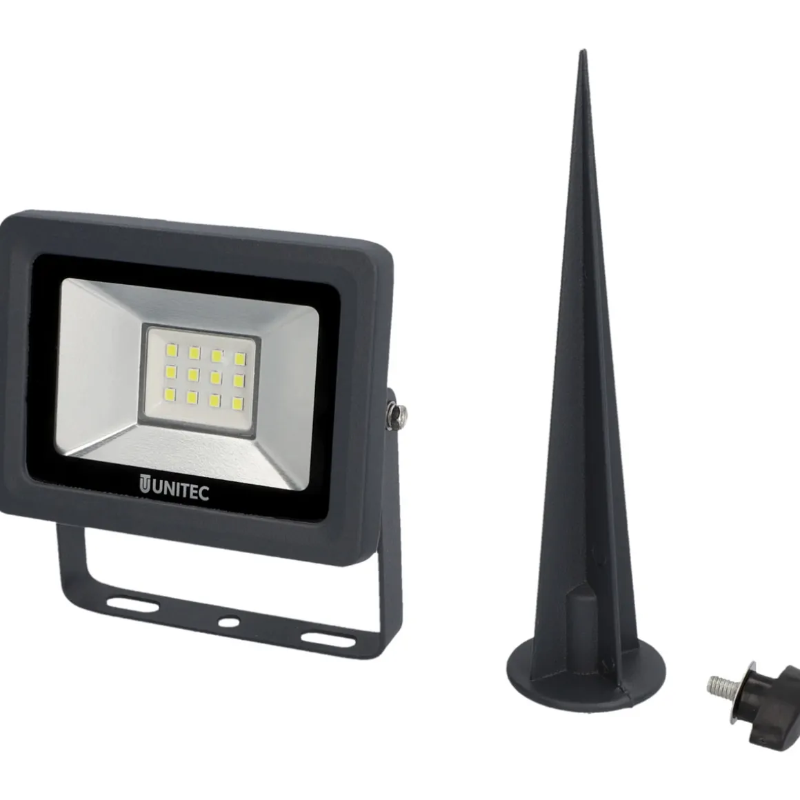 Unitec LED Strahler mit Erdspiess 10W 800 lm