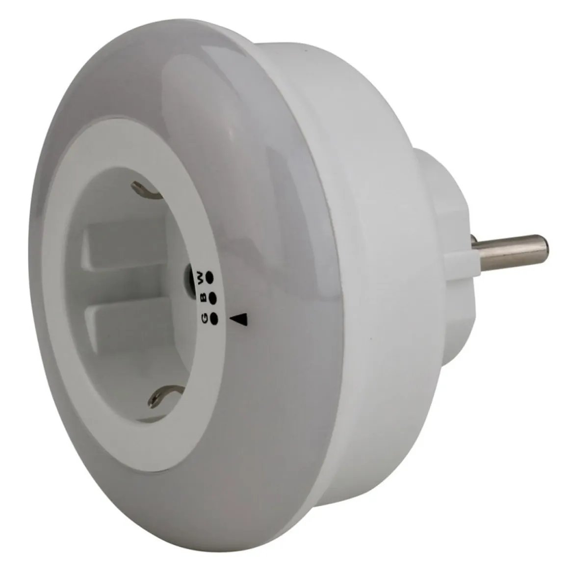 Unitec LED-Nachtlicht mit Steckdose weiß