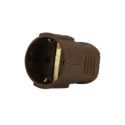 Unitec Schuko-Kupplung Braun Lose
