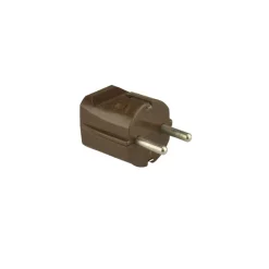 Unitec Schuko-Kupplung PVC mit Knickschutz grau