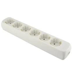 Unitec Tischsteckdose KiSi ohne Kabel weiß