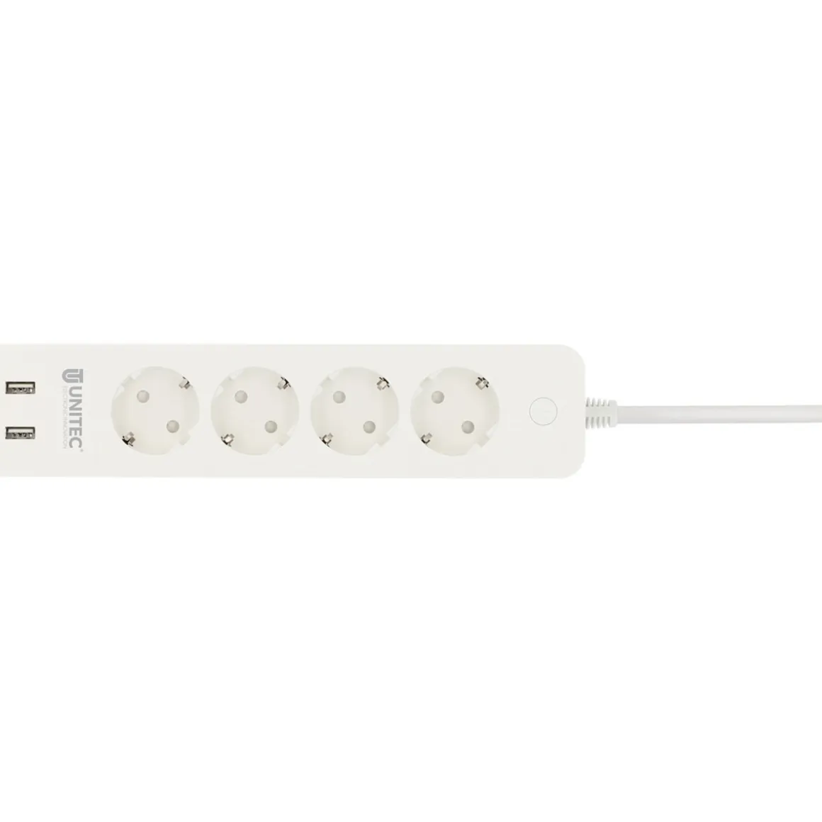 Unitec WIFI Steckdosenleiste Smart 4fach inkl 2xUSB weiß