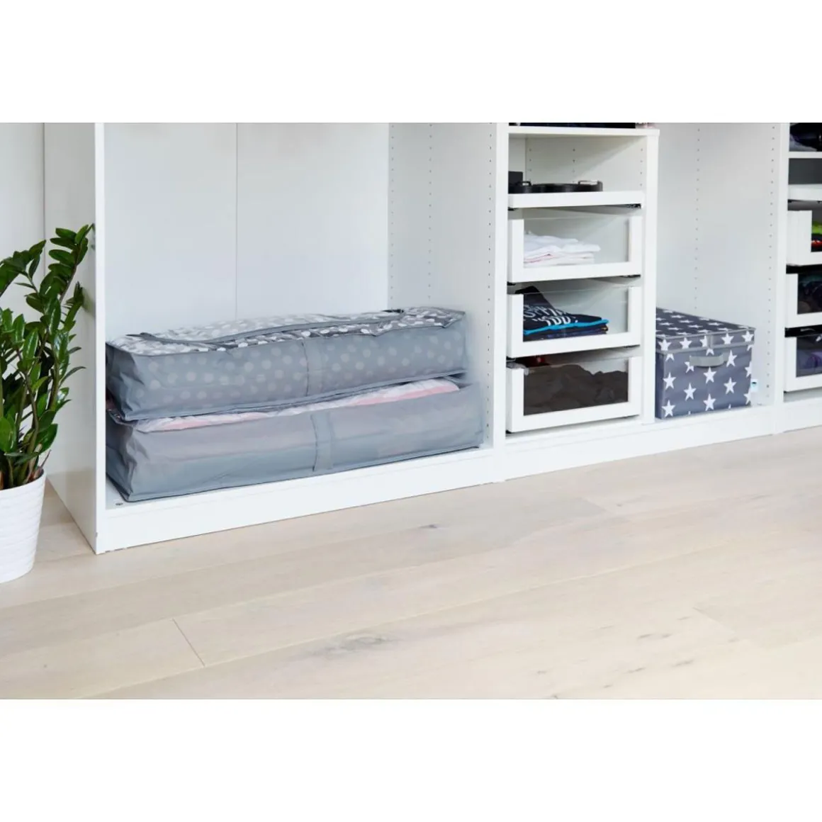 Unterbettkommode 2er-Set Urban Style je 90 x 45 x 16 cm