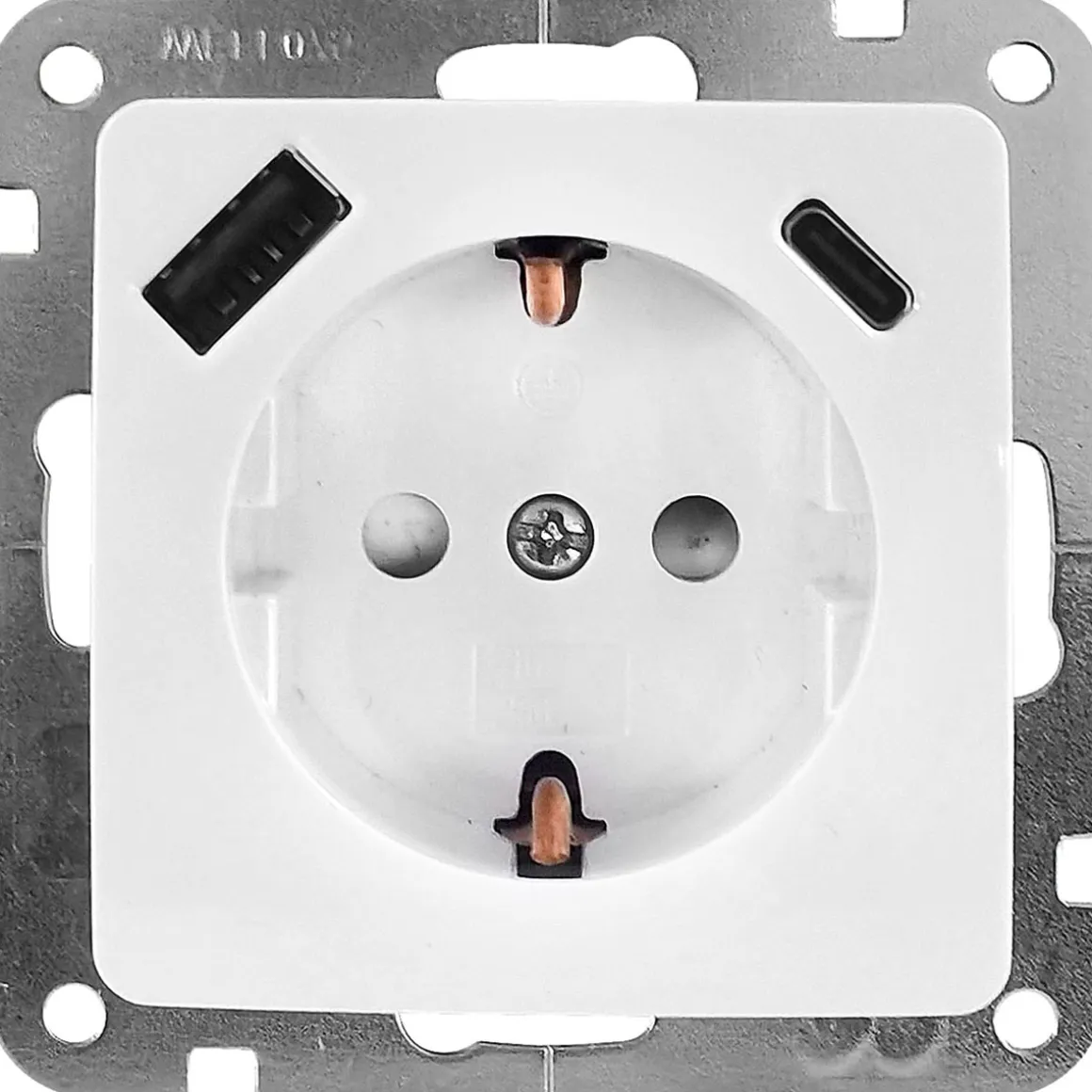 USB-Steckdose (A/C) Monaco Platin anthrazit