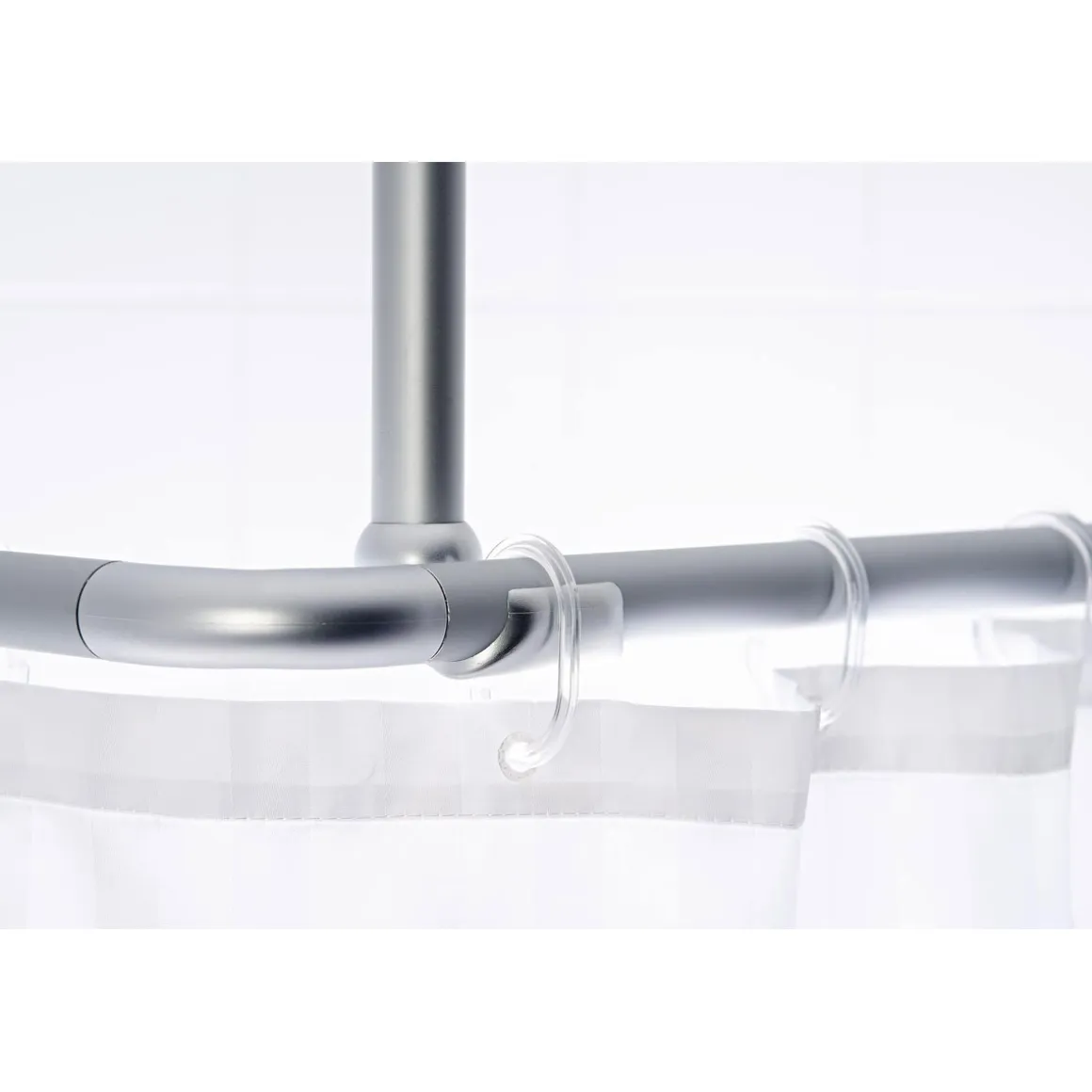 Valblue Deckenstütze für 25 mm Duschgestänge 55 cm eloxal Aluminium