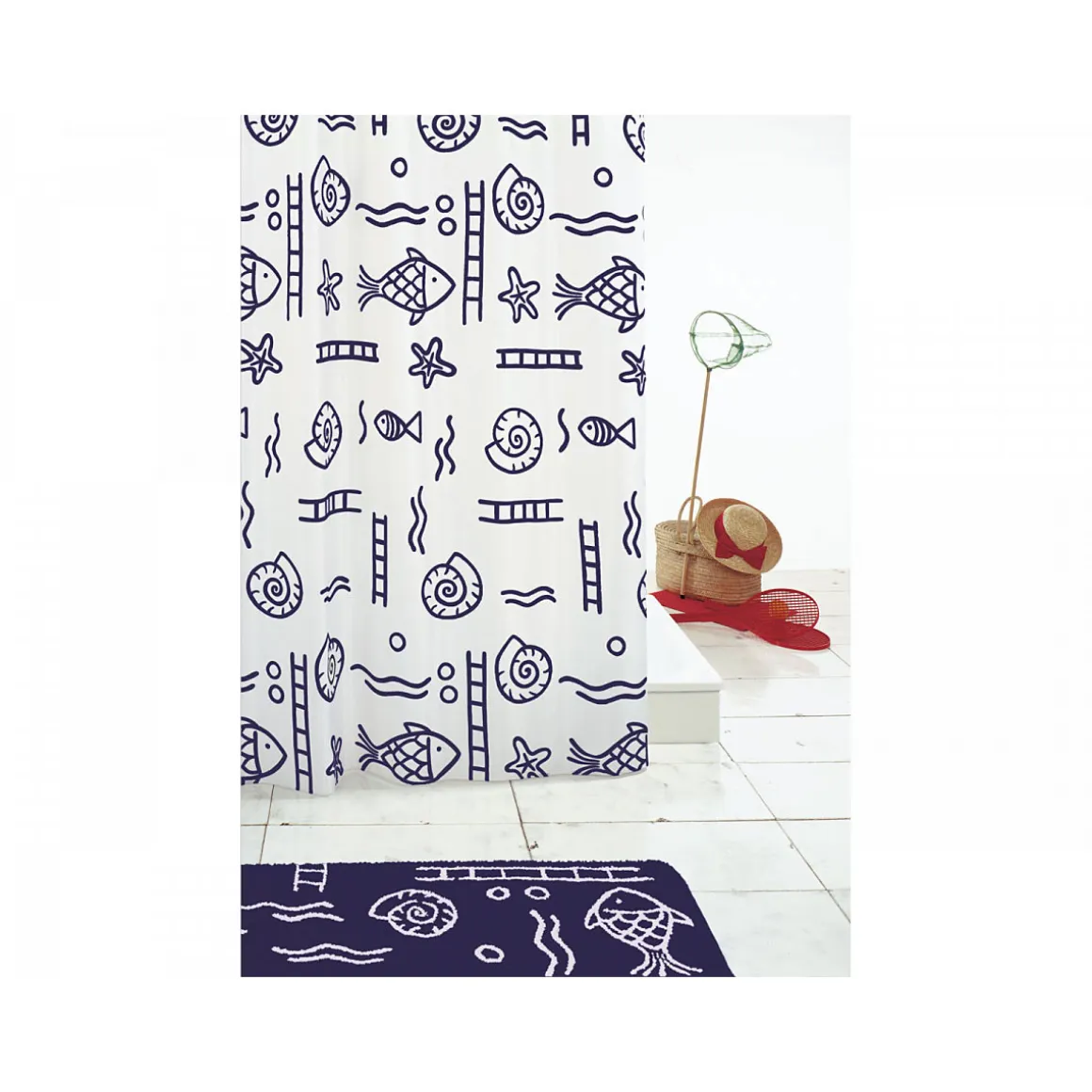 Valblue Duschvorhang Under blau 120 x 200 cm