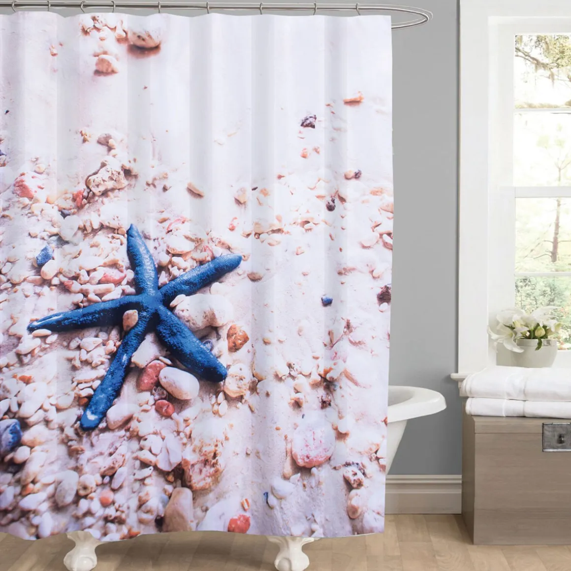 Valblue Duschvorhang Seestern Textil