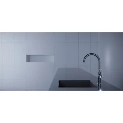 Valblue Spültischarmatur Milano chrom schwarz