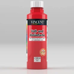 Vincent Voll- und Abtönfarbe rot 0,5 L