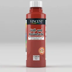 Vincent Voll- und Abtönfarbe zinnoberrot 0,5 L