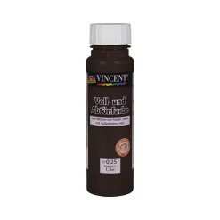 Vincent Voll- und Abtönfarbe dunkelbraun 0,25 L