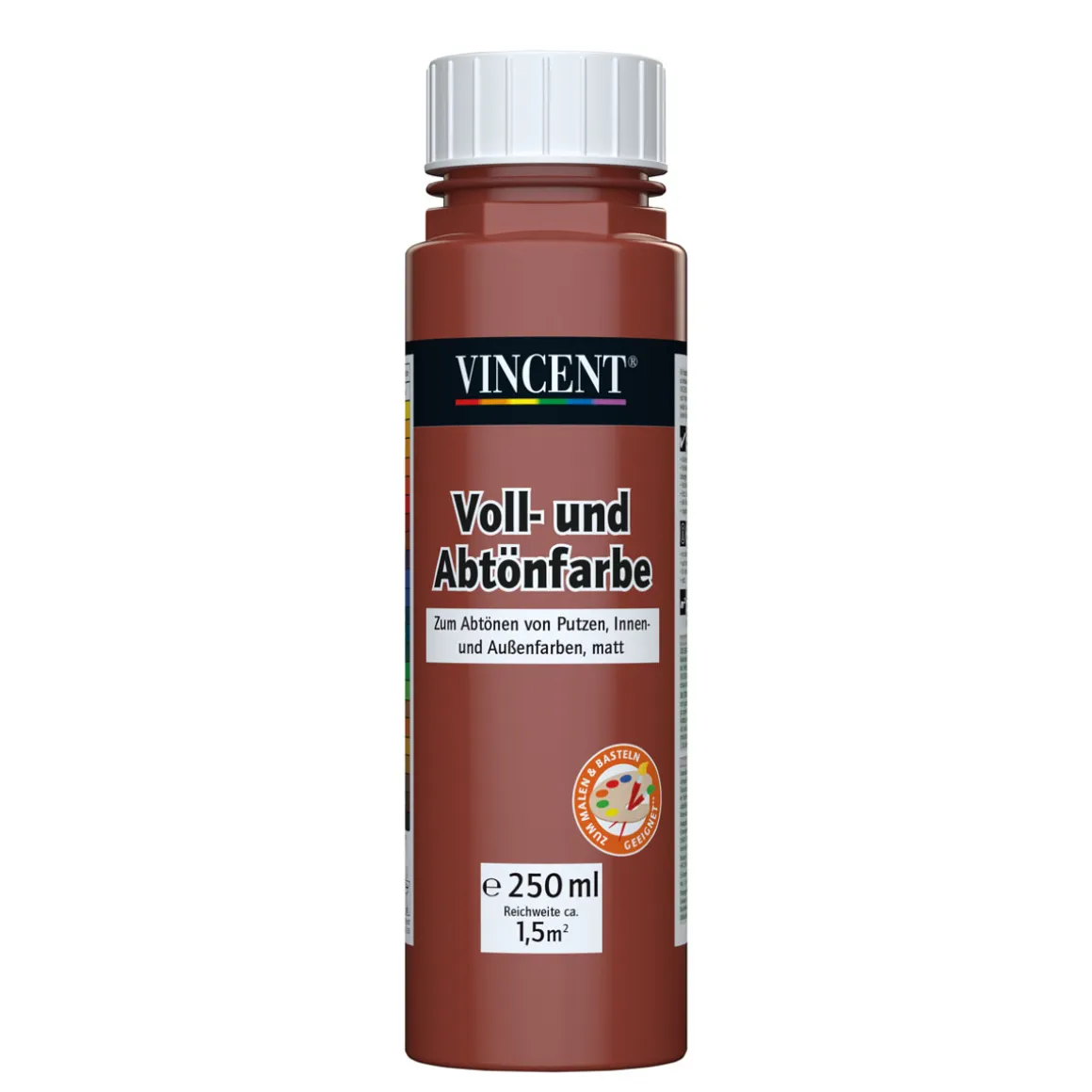 Vincent Voll- und Abtönfarbe bordeauxrot 0,25 L