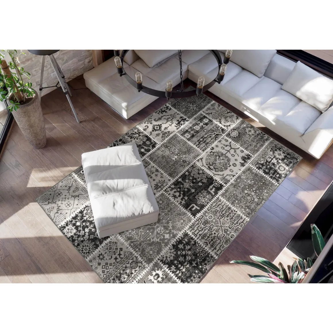 Vintage-Teppich „Ariya 425“, Grau, 120x170 cm