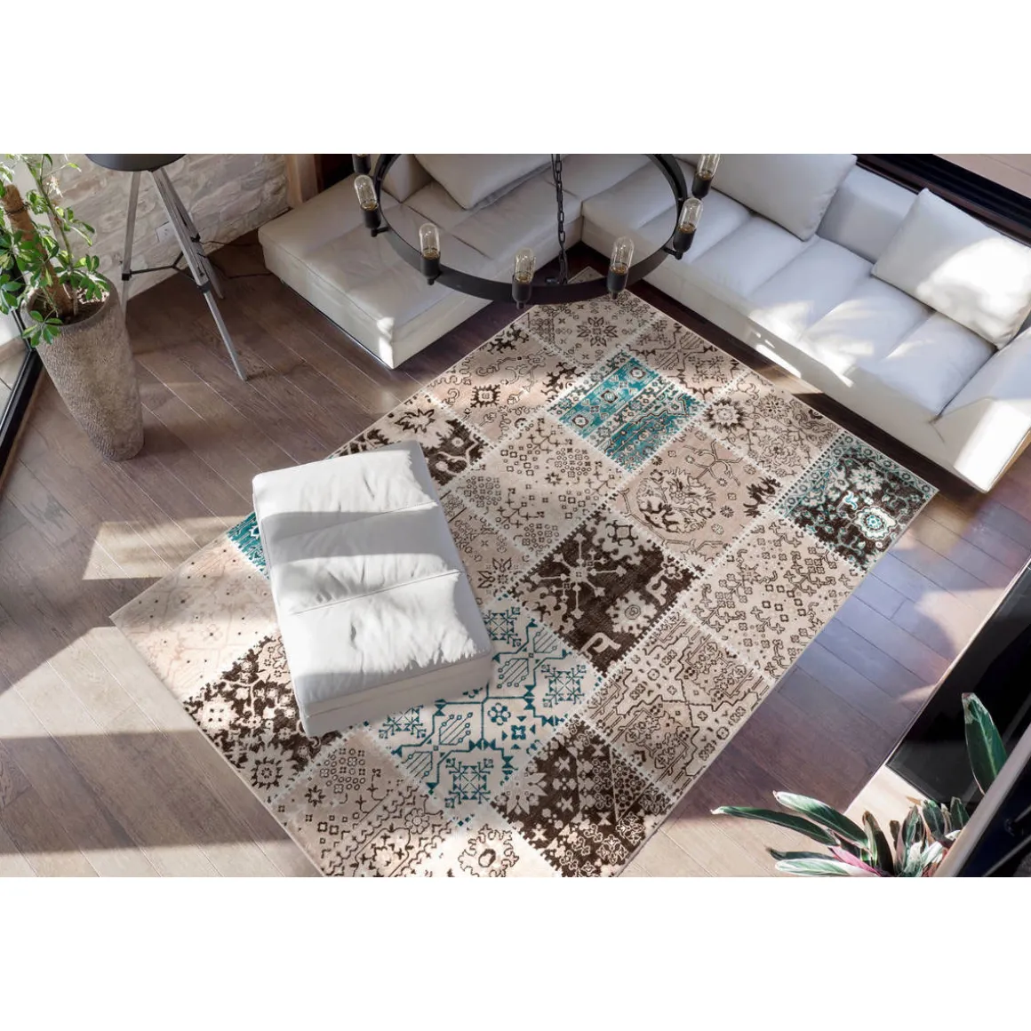 Vintage-Teppich „Ariya 425“, Taupe, 160x230 cm