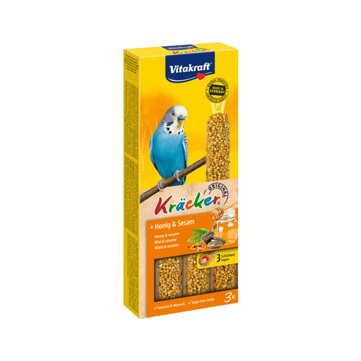 Vitakraft Kräcker Honig-Sesam 3er Sittich