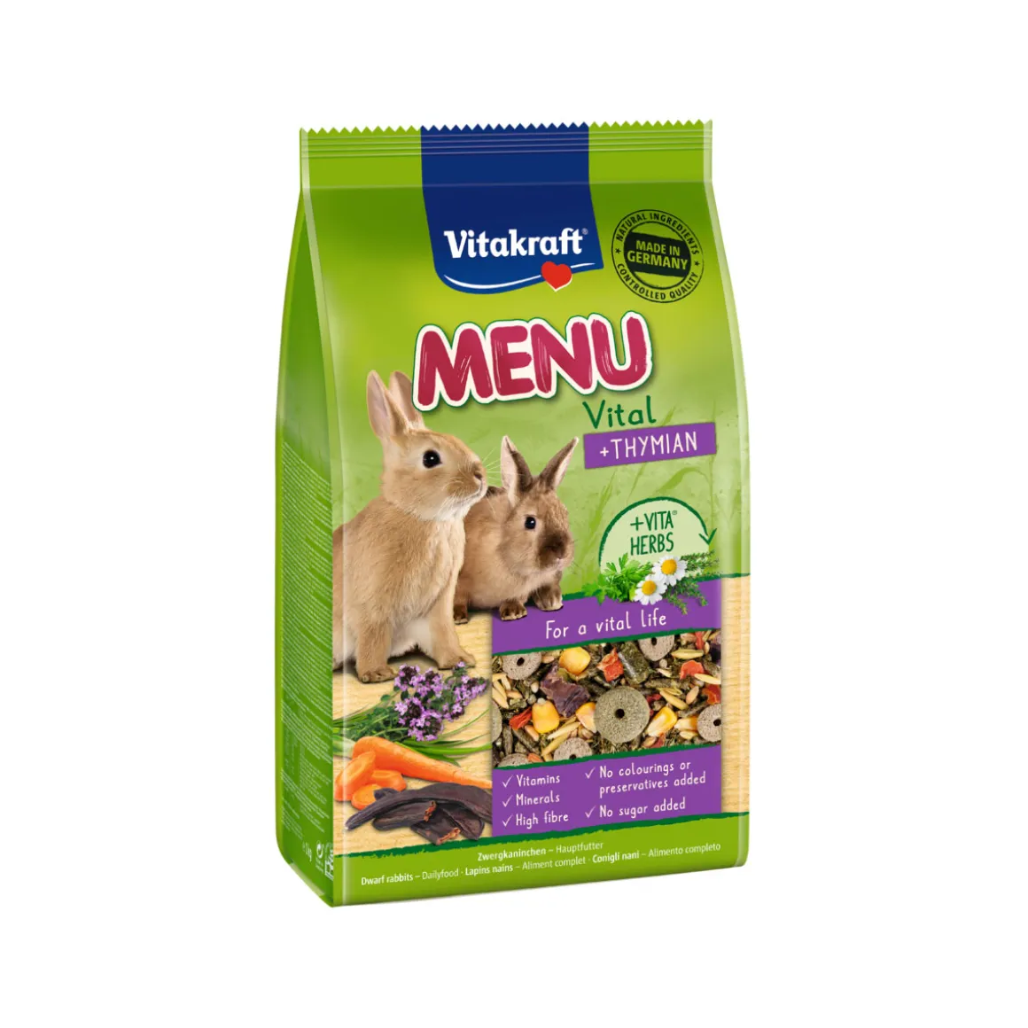 Vitakraft Menü Thymian 1KG Zwergkaninchen
