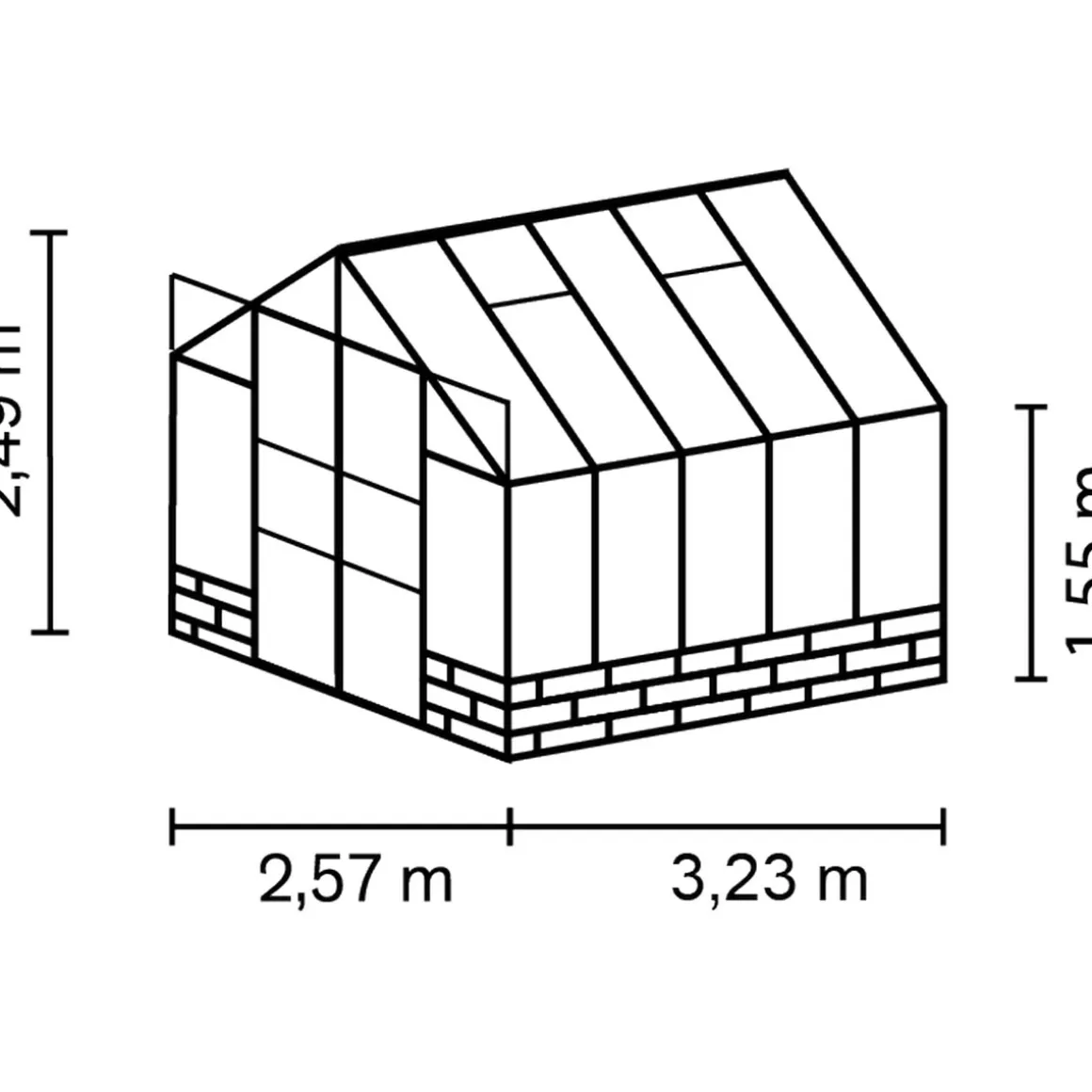 Vitavia Gewächshaus Cassandra 8300 8,3m² sand