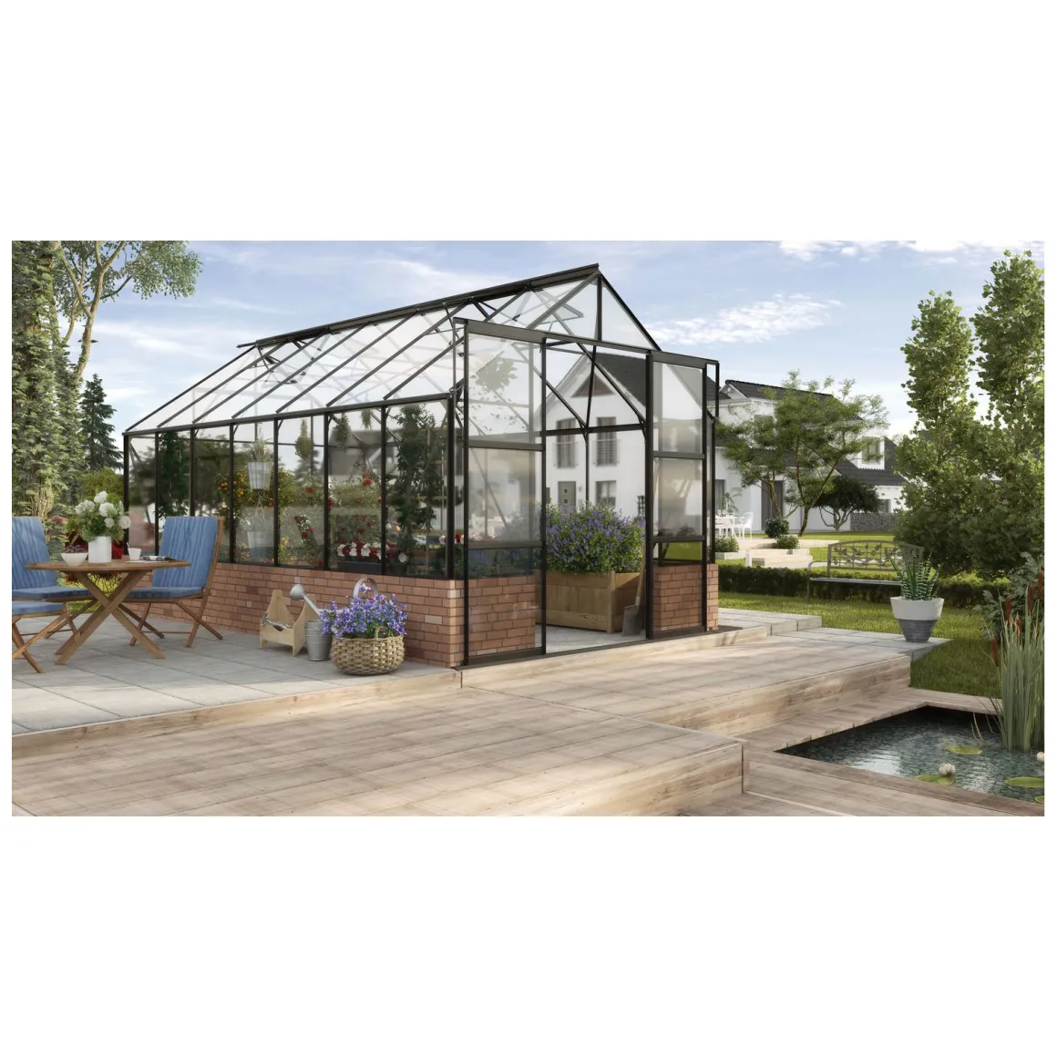 Vitavia Gewächshaus Cassandra 11500 ESG 3 mm schwarz