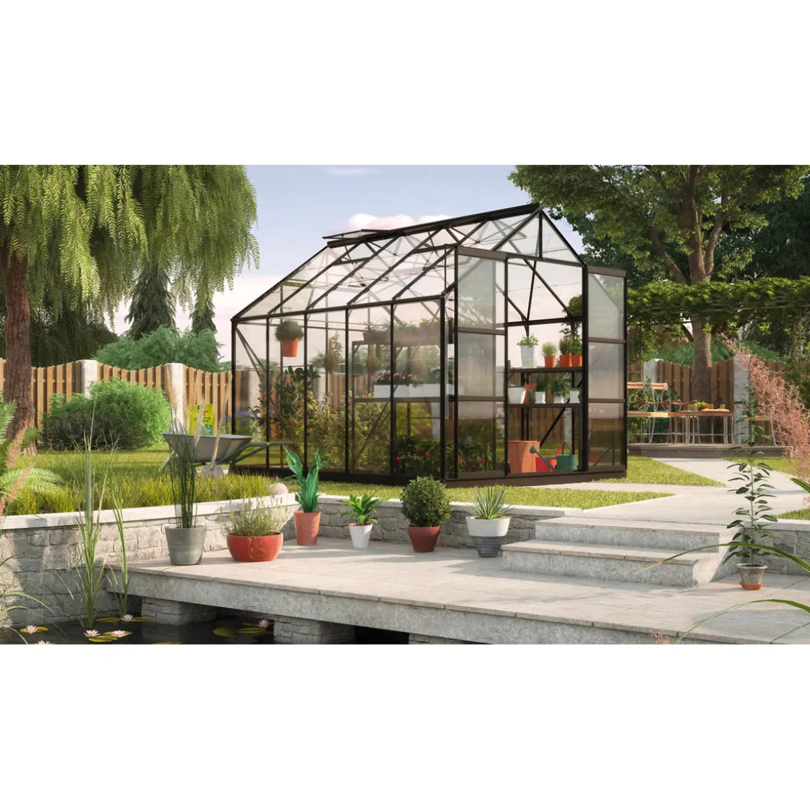Vitavia Gewächshaus Uranus 8300 8,3m² schwarz
