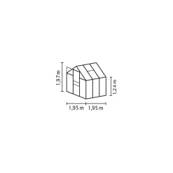 Vitavia Gewächshaus-Fundament Venus 3800 12,5 cm grün