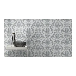 Vliestapete 10,05x0,53 m Ornament Silber