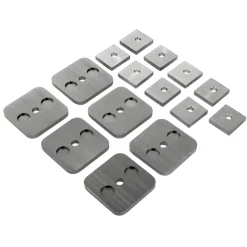 Wandabstand-Set NOVA 414 Edelstahl matt