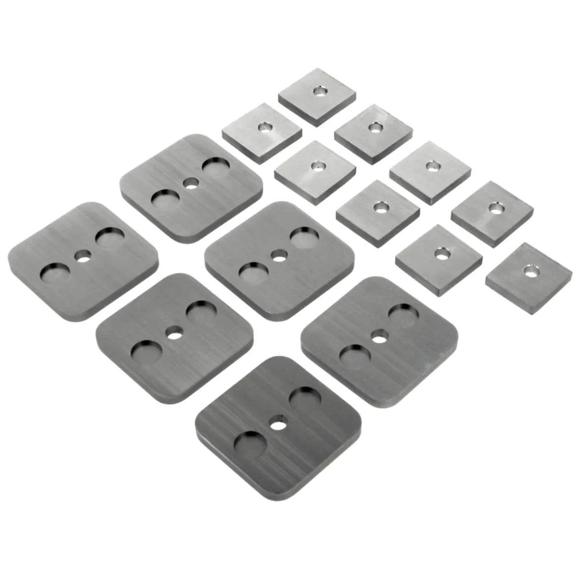 Wandabstand-Set NOVA 414 Edelstahl matt