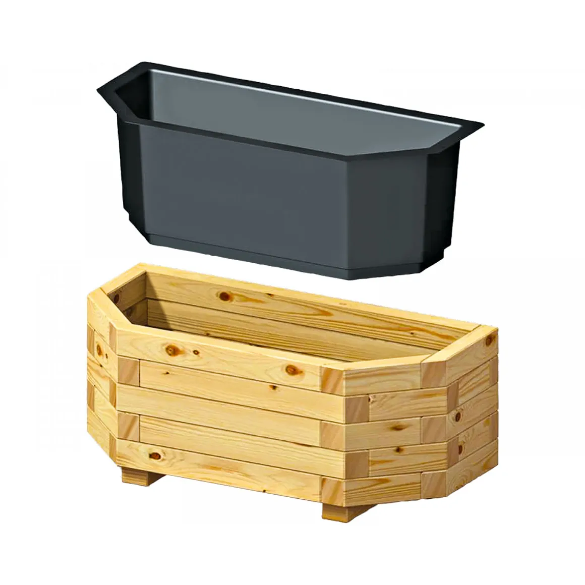 Wandpflanzkasten ohne Einsatz 95 x 38