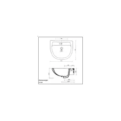 Waschbeckenset Basic 60 cm weiß