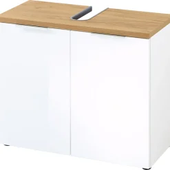 Waschbecken-Unterschrank 70 x 58 x 34 cm Navarra-Eiche-Nachbildung