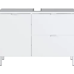 Waschbeckenunterschrank Maureen 1 Schubkasten 80 x 56 x 34 cm weiß