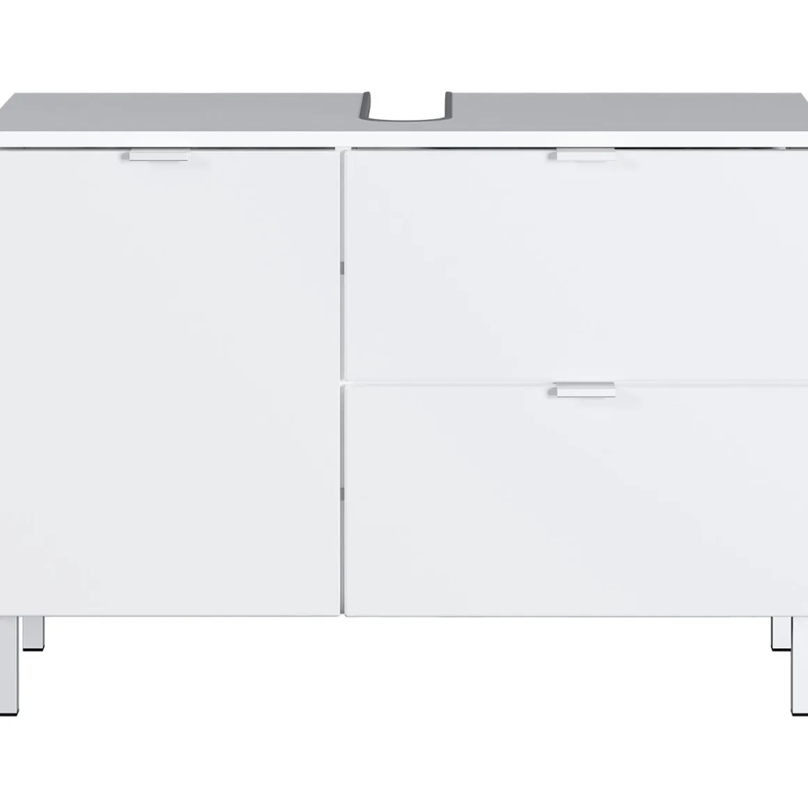 Waschbeckenunterschrank Maureen 1 Schubkasten 80 x 56 x 34 cm weiß