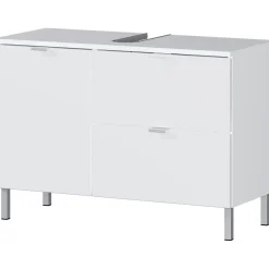 Waschbeckenunterschrank Maureen 1 Schubkasten 80 x 56 x 34 cm weiß