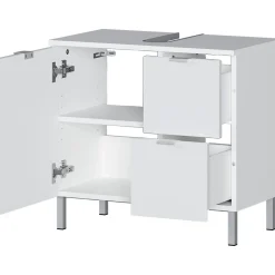 Waschbeckenunterschrank Maureen 2 Schubkästen 60 x 56 x 34 cm weiß