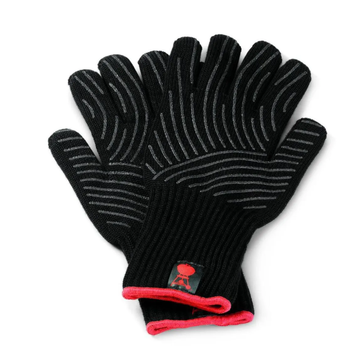 Weber GrillhandschuhGröße L/XL Set aus Kevlar schwarz lang mit Silikonnoppen