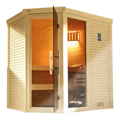 Weka Design-Saunahaus Kuopio Sparset 9,0 kW Bio S inkl analoger Steuerung