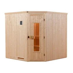 Weka Elementsauna Varberg Größe 2 Sparset 7,5 kW OS Glastuer und Fenster