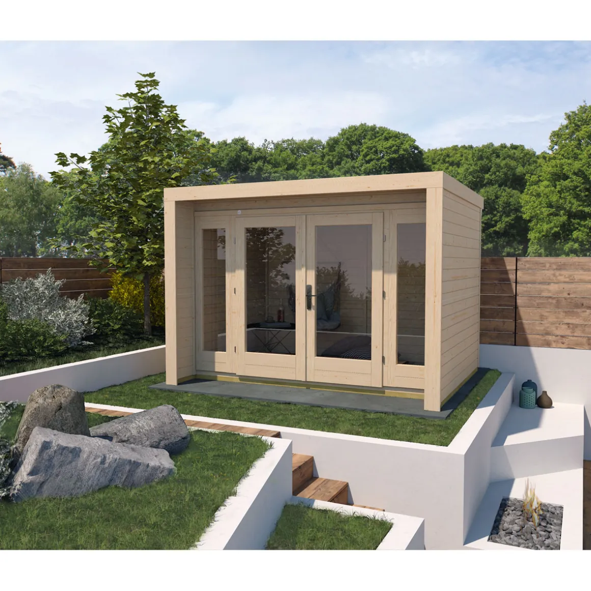 Weka Designhaus 263 Größe 3 300 x 295 cm beige