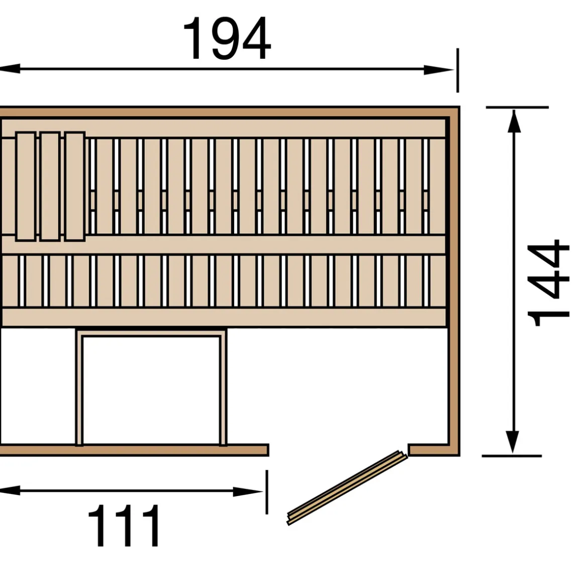 Weka Elementsauna „Halmstad 1“ HT