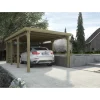Weka Flachdach-Einzelcarport 617 270 x 576 cm
