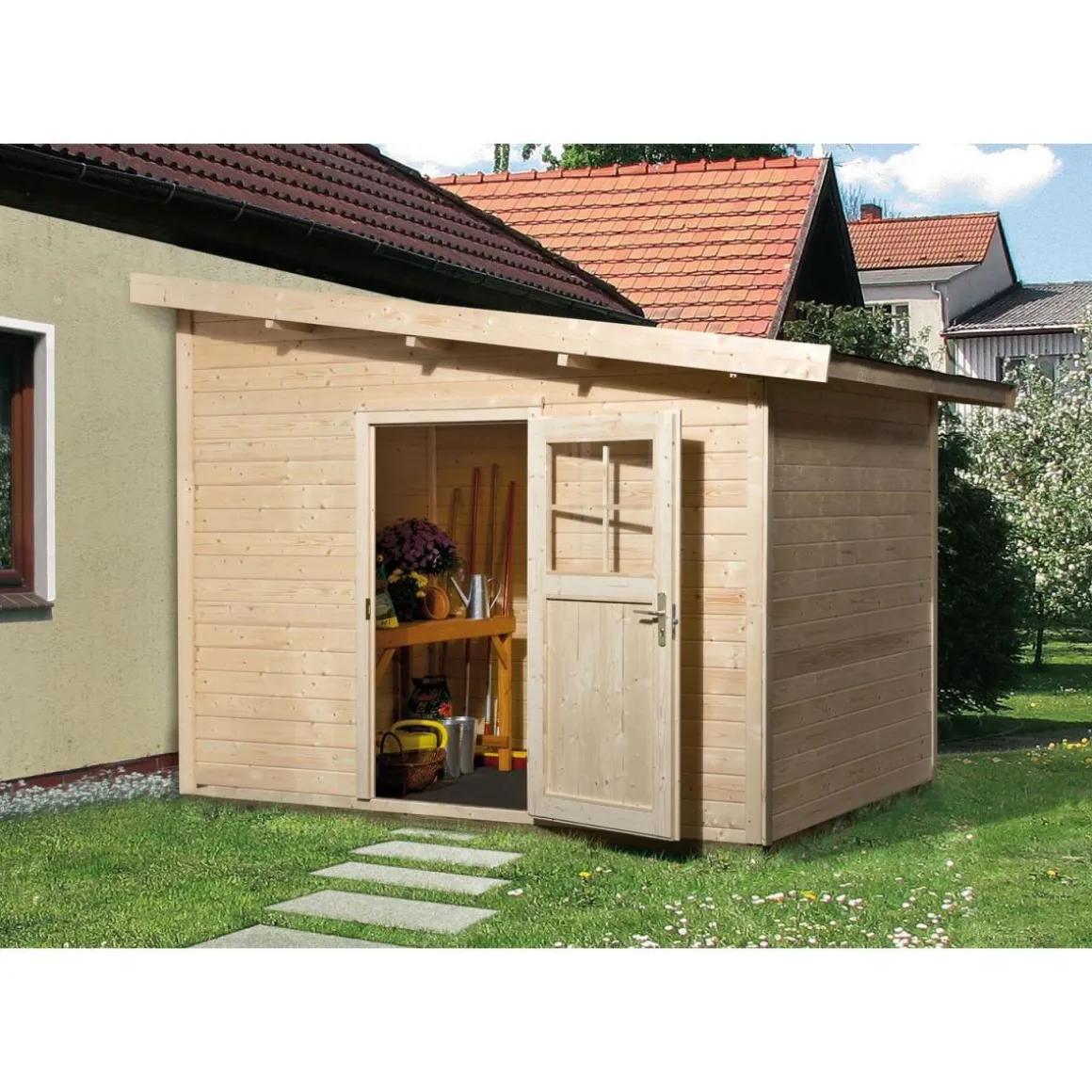 Weka Gartenhaus 260 Größe 1/2 297 x 246 x 250 cm