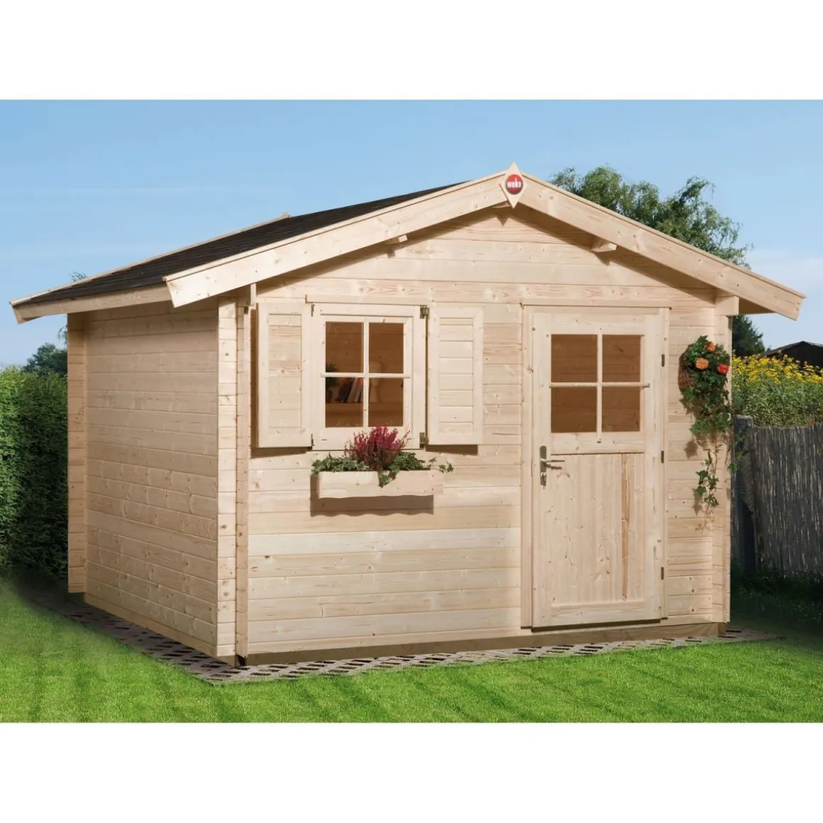 Weka Gartenhaus 107 Größe 3 B300xT250