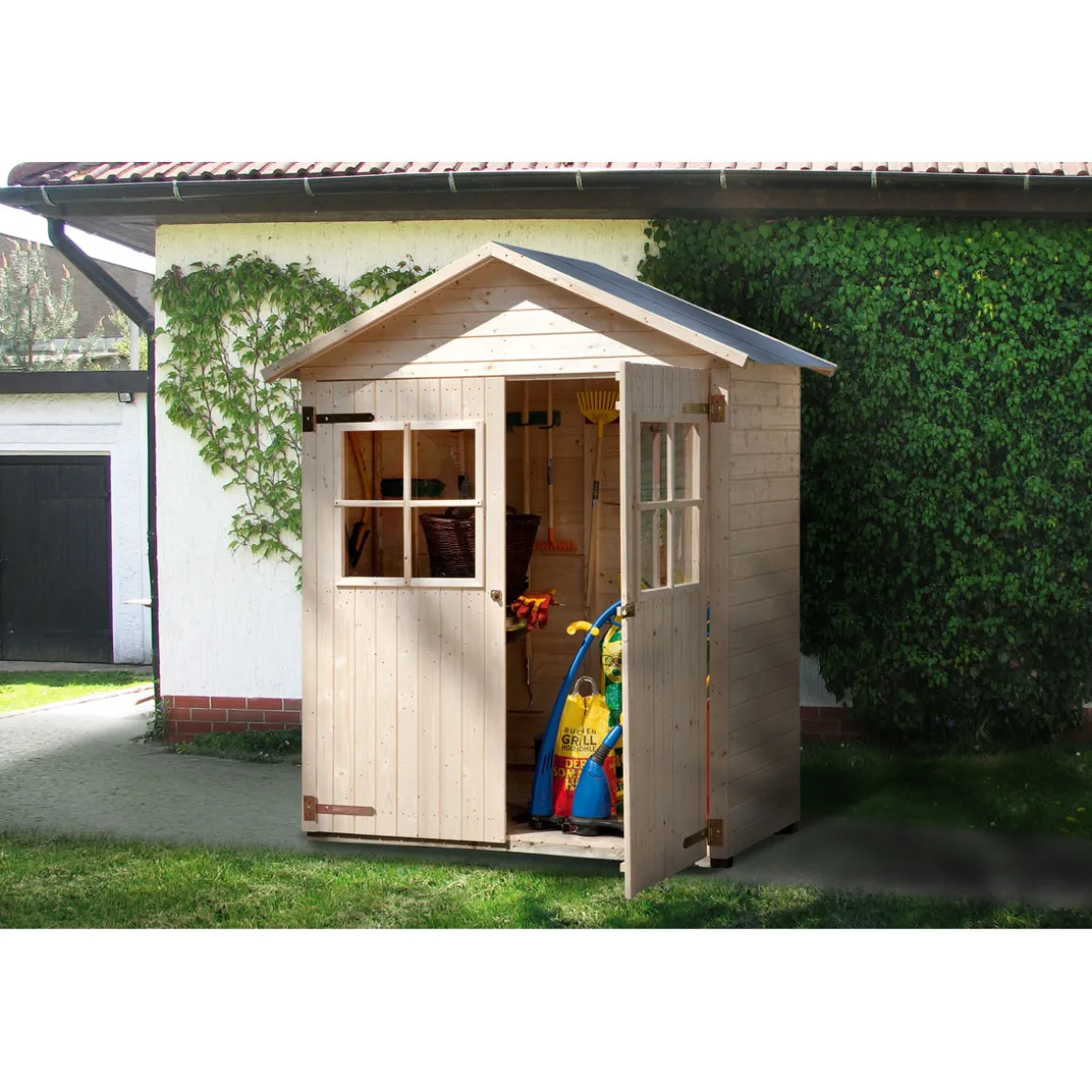Weka Gartenschrank 14 mm mit Doppeltür