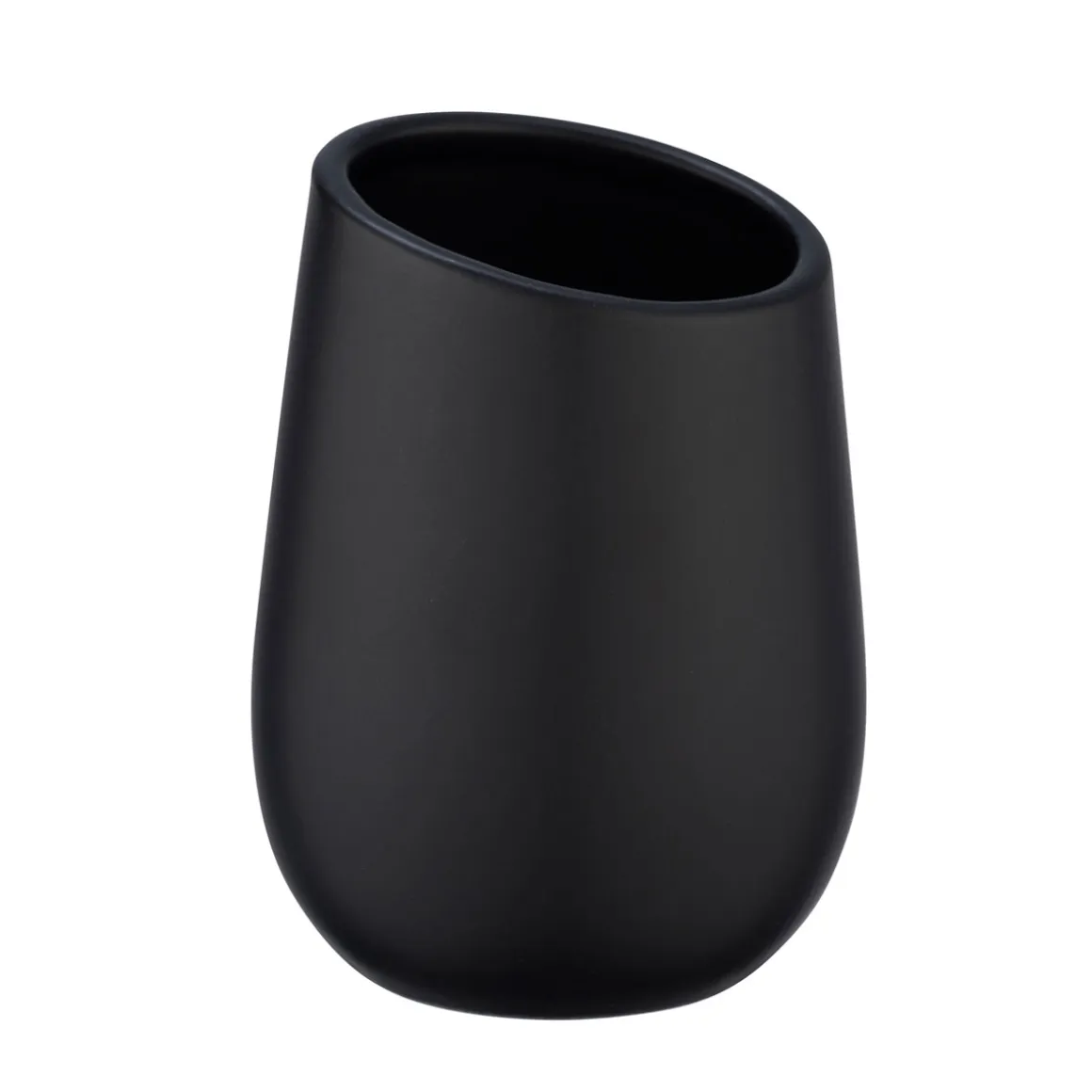 Wenko Bad-Accessoire-Set Badi Schwarz Keramik