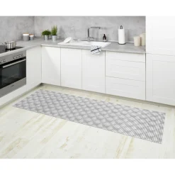 Wenko Badematte Flow Grau 65 x 200 cm Weichschaummatte