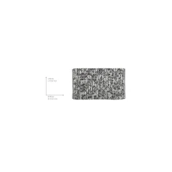 Wenko Badteppich Urdu Grau 60 x 90 cm Mit Melagne-Effekt