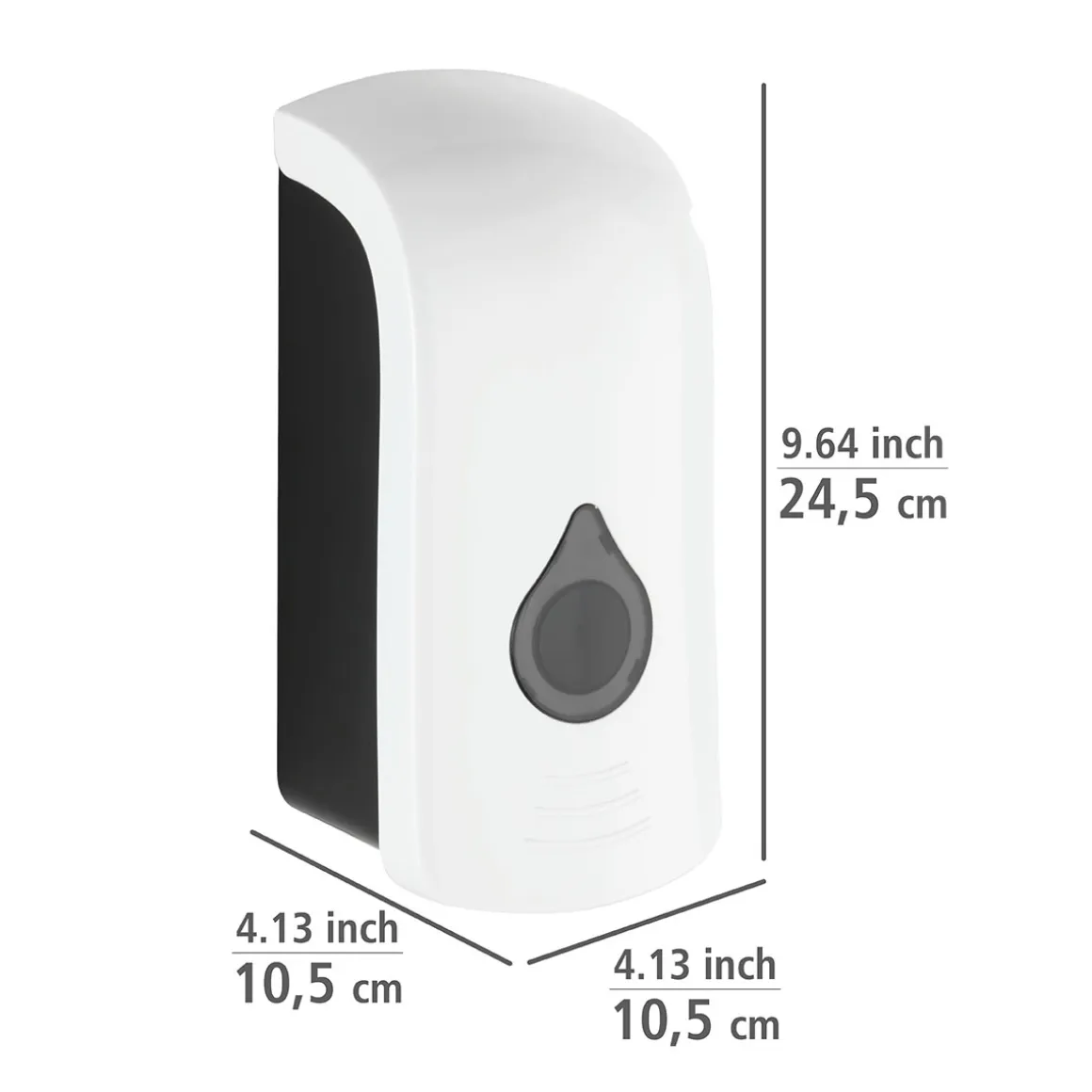 Wenko Desinfektionsmittel-Spender Ranera L Weiß Seifenspender und Desinfektionsspender Füllmenge 740 ml