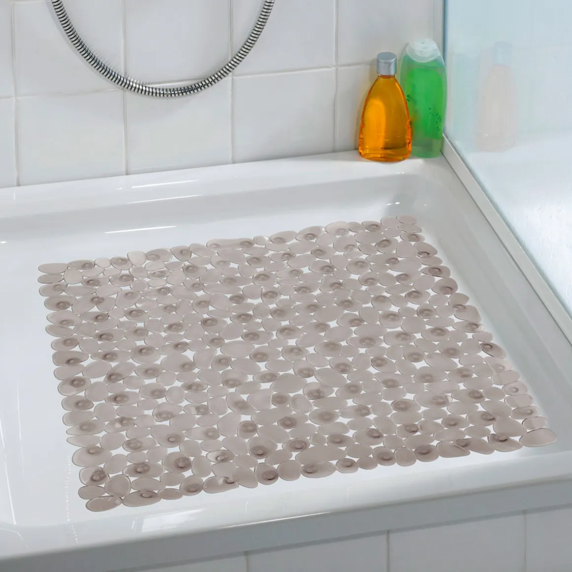 Wenko Duscheinlage Paradise Taupe 54 x 54 cm