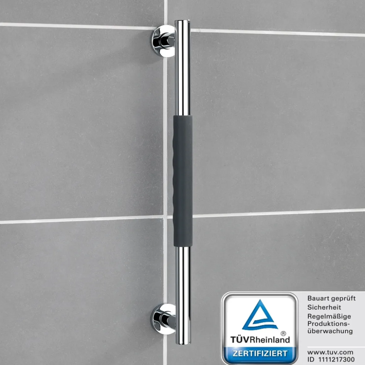 Wenko Edelstahl Wandhaltegriff Secura 50,5 cm