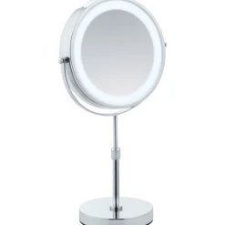 Wenko LED Kosmetikspiegel Lumi Standspiegel 5-fach Vergrößerung